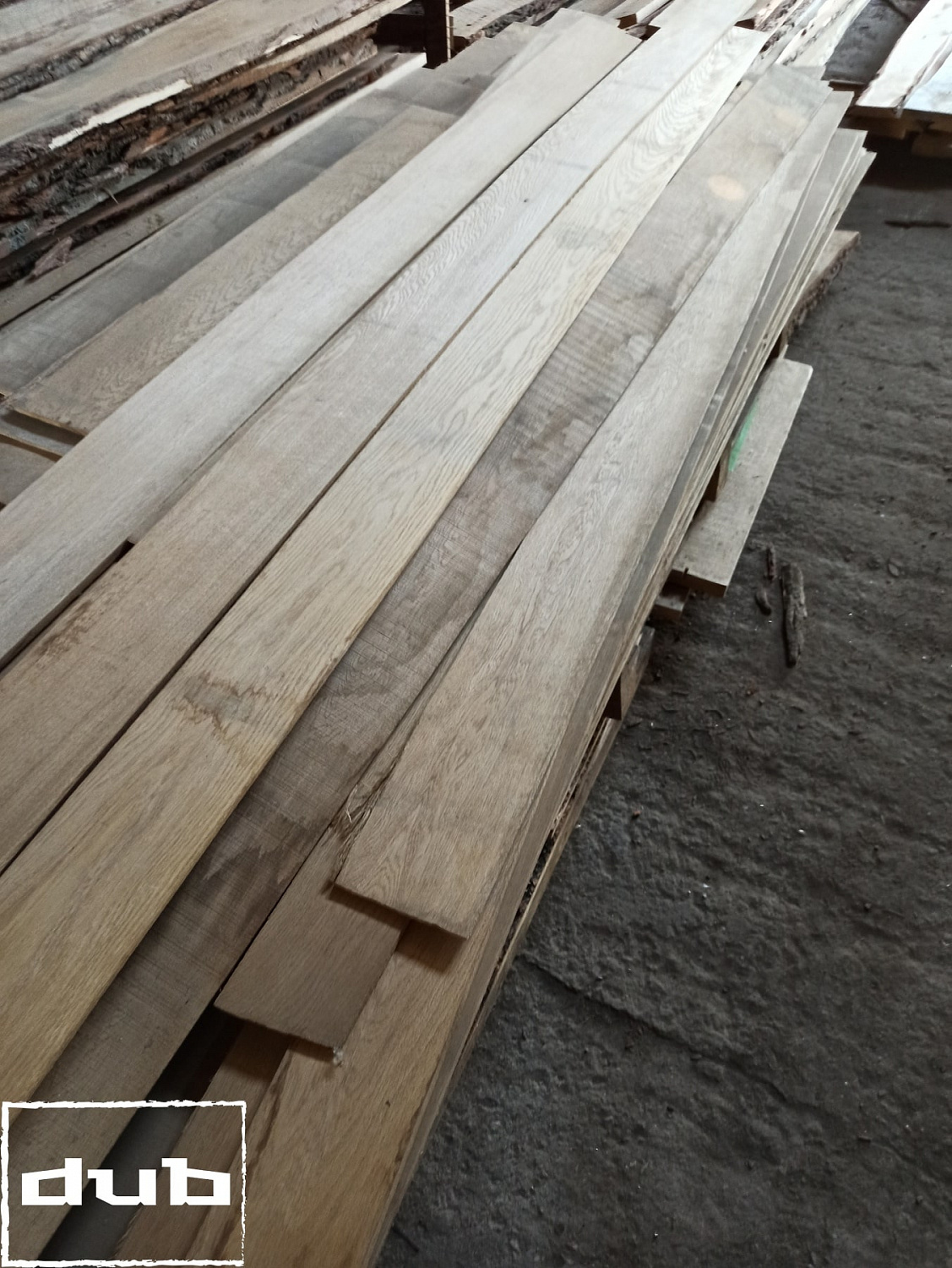 Ламель пиленая из дуба сорт - AB 1500-2000х80х8